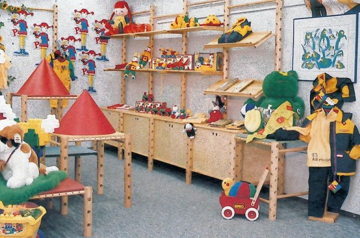 Shop fitting a toy store with Goodwood shelving and cupboards